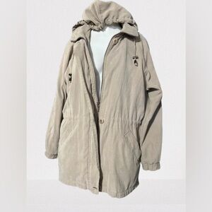 Women’s London Fog Light Beige Jacket Coat Soft Shell Size Small